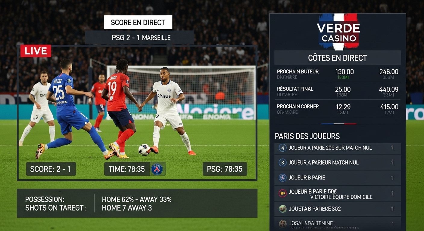 Fonctionnalités de paris en direct betting platform